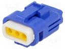 Connector: wire-wire/PCB; 565,E-Seal; plug; female; IP67; blue