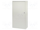 Enclosure: for modular components; IP30; light grey; steel; IK08