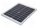 Photovoltaic cell solar panel; monocrystalline silicon; 435x356x30mm; 20W