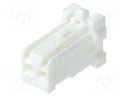 Plug; wire-wire/PCB; female; PNI; 2mm; PIN: 2; w/o contacts; crimped