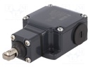 Limit switch; rubber seal,steel roller Ø13mm; NO + NC; 10A; IP67