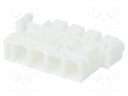 Plug; wire-board; female; DF59; 2mm; PIN: 4; w/o contacts; for cable