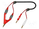 Kelvin cable; 60VDC; 30VAC; 1A; Len: 0.77m; Material: gold