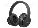 Bluetooth headphones; black; Jack 3,5mm; Bluetooth 5.0; 32Ω; 15h