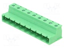 Connector: pluggable terminal block; V8; 20A; 300V; plug; PIN: 9