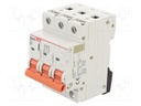 Circuit breaker; 230/400VAC; Inom: 10A; Poles: 3; Charact: C; 6kA