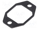 Socket gasket; Series: G; flange (2 holes); IP65