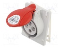 Connector: AC supply 3-phase; socket; female; 16A; 400VAC; IP54