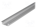 Profiles for LED modules; recessed; natural; L: 2m; aluminium