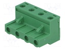 Pluggable terminal block; 7.5mm; ways: 4; straight; plug; female