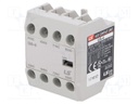 Auxiliary contacts; Series: METASOL; Leads: screw terminals; IP20