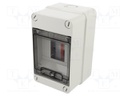 Enclosure: for modular components; IP55; wall mount; white; 40 CD