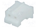 Plug; wire-board; female; NXG; 2mm; PIN: 2; w/o contacts; for cable