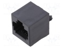 Socket; RJ45; PIN: 8; Cat: 5; Layout: 8p8c; THT; straight