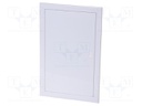 Enclosure: for modular components; IP40; plaster embedded
