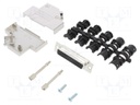 D-Sub HD; PIN: 44; female; shielded; angled 45°; soldering; UNC4-40