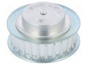 Belt pulley; AT5; W: 10mm; whell width: 21mm; Ø: 40.2mm; aluminium
