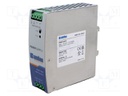 Power supply: switched-mode; for DIN rail; 120W; 48VDC; 2.5A; 3kV