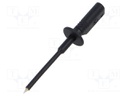 Measuring tip; 10A; 1kV; black; Tip diameter: 1.4mm; PRUEF 1600 Au