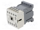 Contactor: 3-pole; NO x3; Auxiliary contacts: NC; 24VDC; 16A; DIN