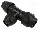 Splice terminal: clamping; for PE pipes; Plast; Medium: water