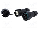 Connector: AC supply; screw terminal; male + female; 6÷14mm; 400V