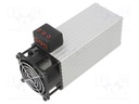 Heater; 100W; 230V; IP20; DIN rail; 16m3/h; 170x89x60mm