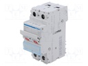 Switch-disconnector; Poles: 2; DIN; 40A; 400VAC; SBN; IP20; 1÷16mm2