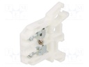 Splice terminal: rail; 0.5÷2.5mm2; ways: 1; terminals: 2; white