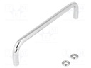 Handle; Mat: steel; chromium plated; H: 43mm; Mounting: M5 screw