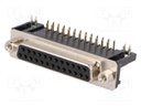 D-Sub; PIN: 25; socket; female; 9,4mm standard; Locking: screws