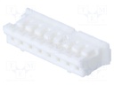 Plug; wire-board; female; 2mm; PIN: 8; w/o contacts; for cable; 100V