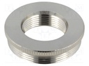 Reduction of threads for glands; Int.thread: PG21; brass; nickel