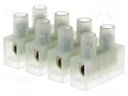 Terminal block; screw terminal; ways: 4; 4mm2; terminals: 8; 400V