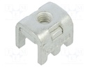 Straight; Plating: tinned; THT,screw terminal; Contacts: copper
