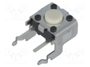 Microswitch TACT; SPST-NO; Pos: 2; 0.05A/24VDC; THT; none; 0.98N