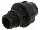 Splice terminal: clamping; Thread: G 3/4" external; 20mm; Plast