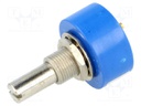 Potentiometer: shaft; single turn; 1kΩ; ±15%; 1W; linear; 6.35mm