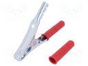 Crocodile clip; 200A; Grip capac: max.35mm; Overall len: 190mm