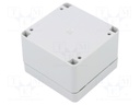 Enclosure: multipurpose; X: 80mm; Y: 82mm; Z: 55mm; EURONORD; grey