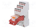 Relay: interface; 4PDT; Ucoil: 230VAC; 6A; 6A/250VAC; 6A/24VDC