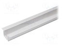 Profiles for LED modules; transparent; recessed; L: 2m; aluminium