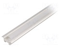 Profiles for LED modules; mat; recessed; L: 2m; aluminium