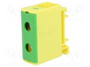 Splice terminal: rail; 1.5÷50mm2; ways: 1; terminals: 2; Width: 18mm