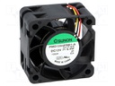 Fan: DC; axial; 12VDC; 40x40x24mm; 39.92m3/h; 55dBA; ball bearing