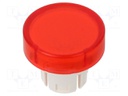 Lens, Raised, Round, Red, 61 Series
