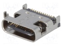 Socket; USB C; SMT; angled 90°; USB 3.1
