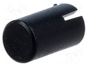 Button; round; black; Application: PS909L-22