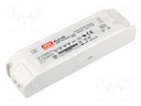 Power supply: switched-mode; LED; 29.7W; 9VDC; 6.3÷9VDC; 3.3A; IP20