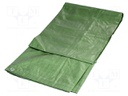 Tarpaulin; L: 3m; Width: 2m; green; with metal rings; 90g/m2; 6m2